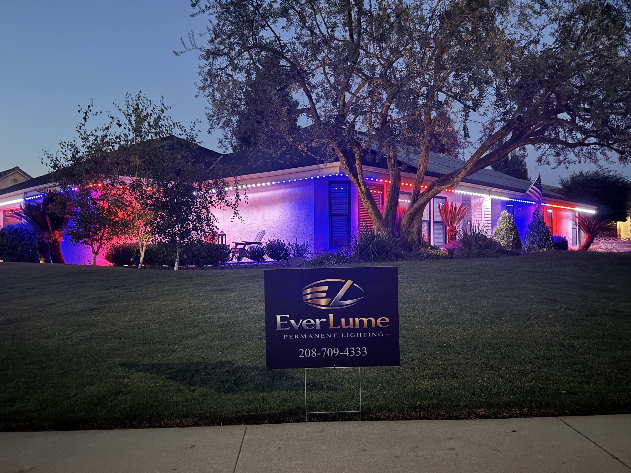 EverLume system switched to red and purple accent colors